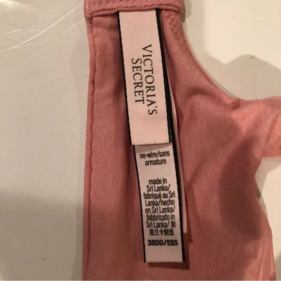 VICTORIA’S SECRET Pink No Wire BRA 38DD - Picture 6 of 8